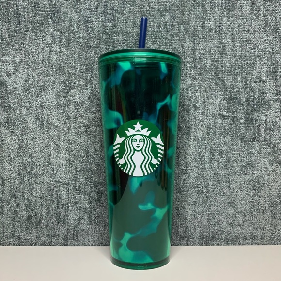 Starbucks Other - Starbucks Blue Teal Swirl Venti Tumbler